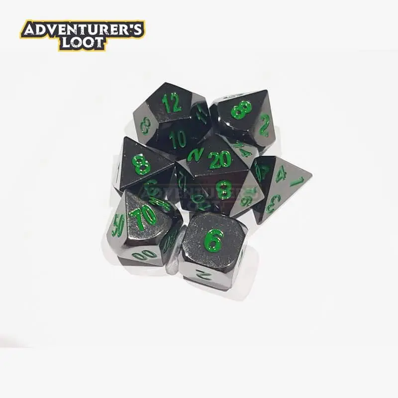 metal-dice-black-nickel-green-dice-set-stack