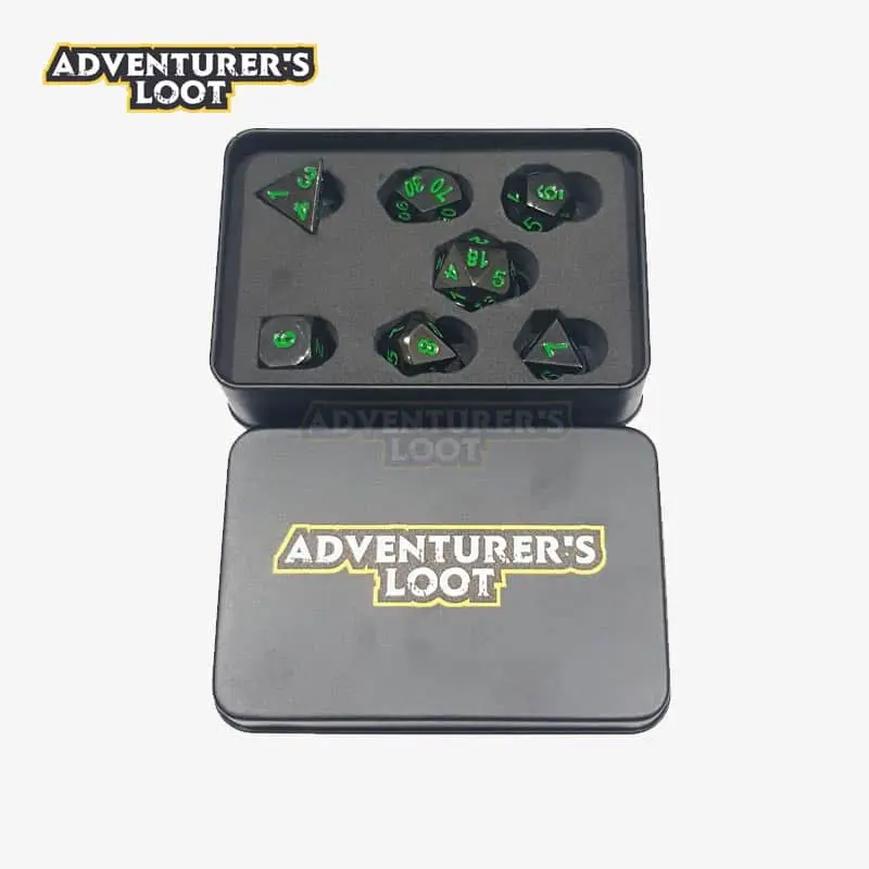metal-dice-black-nickel-green-dice-set-tin