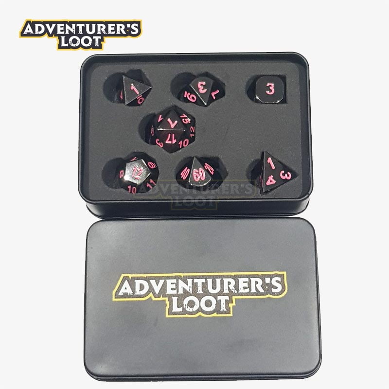 metal-dice-black-nickel-pink-dice-set-dice-tin