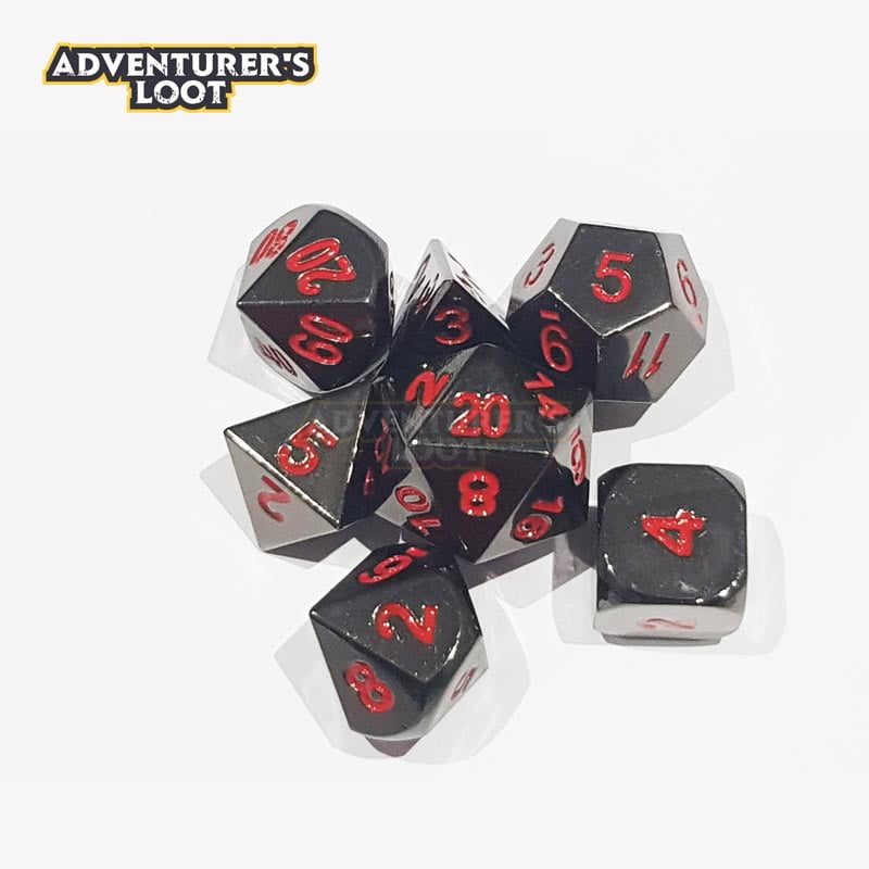 metal-dice-black-nickel-red-dice-set-dice-stack