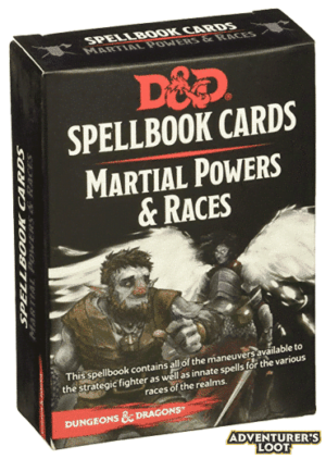 Spellbook Cards Martial Powers and Races Deck