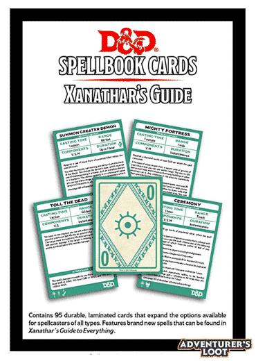 Spellbook Cards Xanathars Guide Deck Back